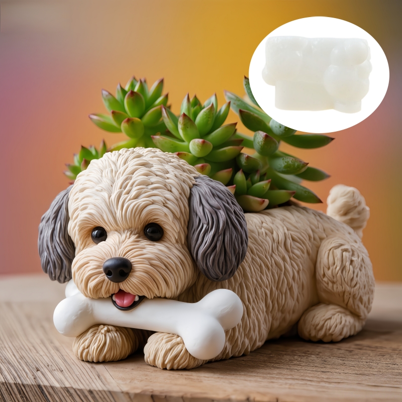 Cute dog bone shape succulent  - Potsticker Mold ulasan dan harga