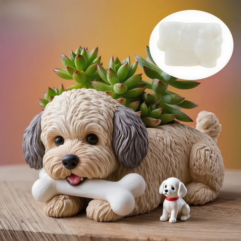 Cute dog bone shape succulent  - Potsticker Mold ulasan dan harga
