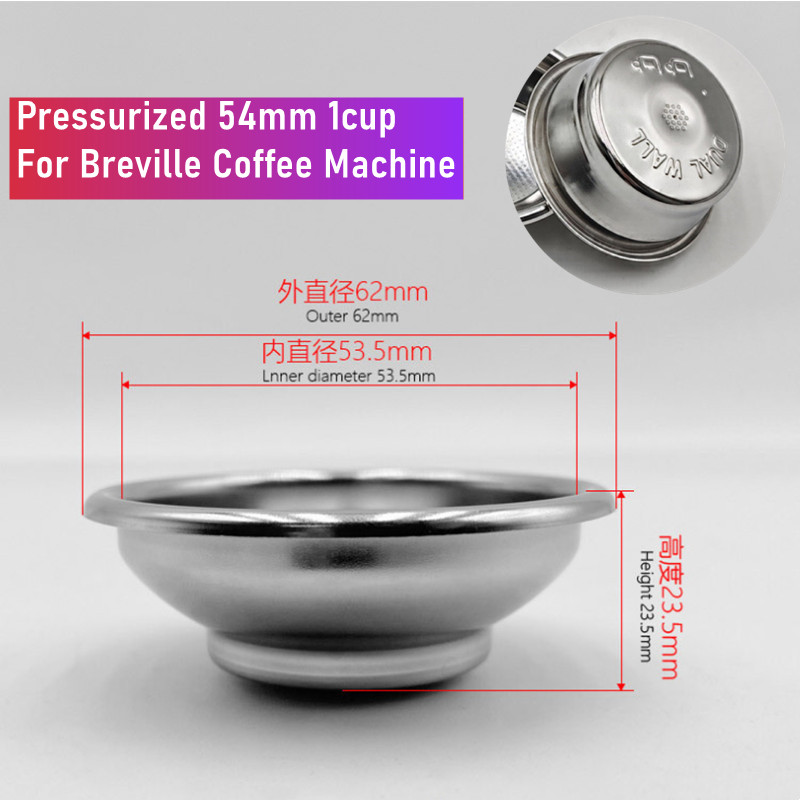 54mm Dual-Layer Pressurized Fi - Breville Espresso Bes870 ulasan dan harga