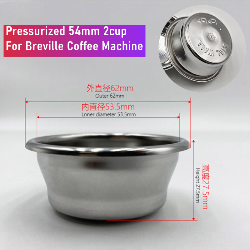 54mm Dual-Layer Pressurized Fi - Breville Espresso Bes870 ulasan dan harga