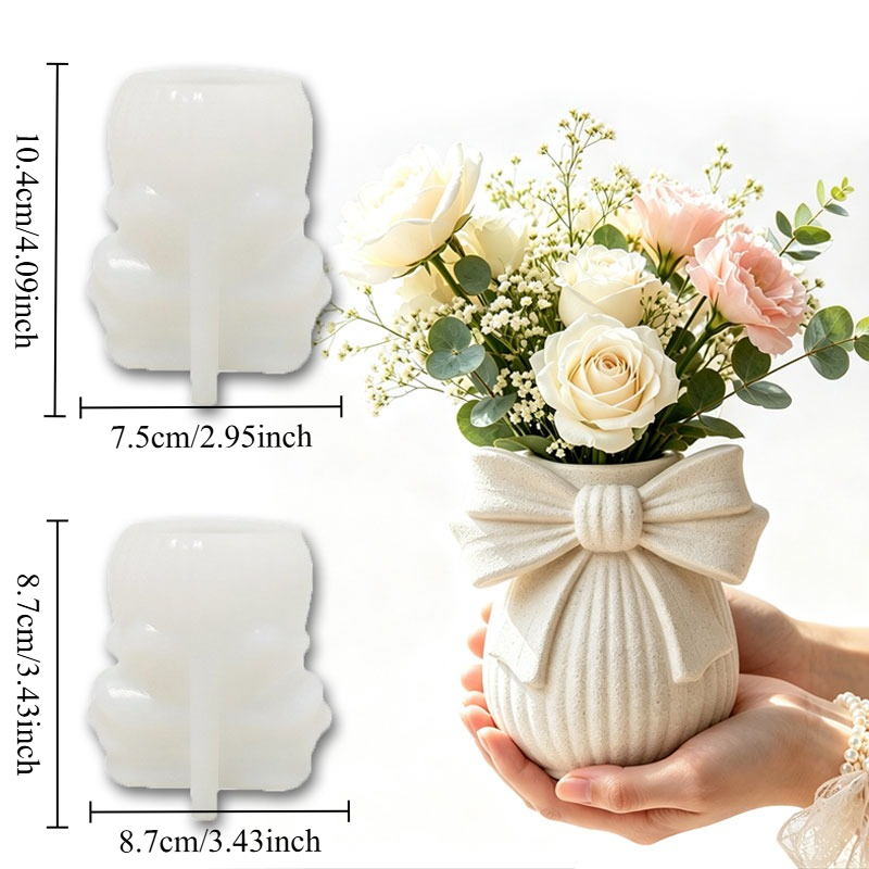 Bowknot Striped Vase Silicone  - Potsticker Mold ulasan dan harga