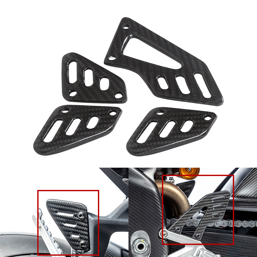 4PCS Carbon Fiber Motorcycle H - Crepe Pan Carbon ulasan dan harga